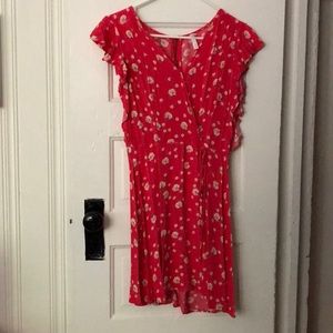 Xhilaration pink floral dress S